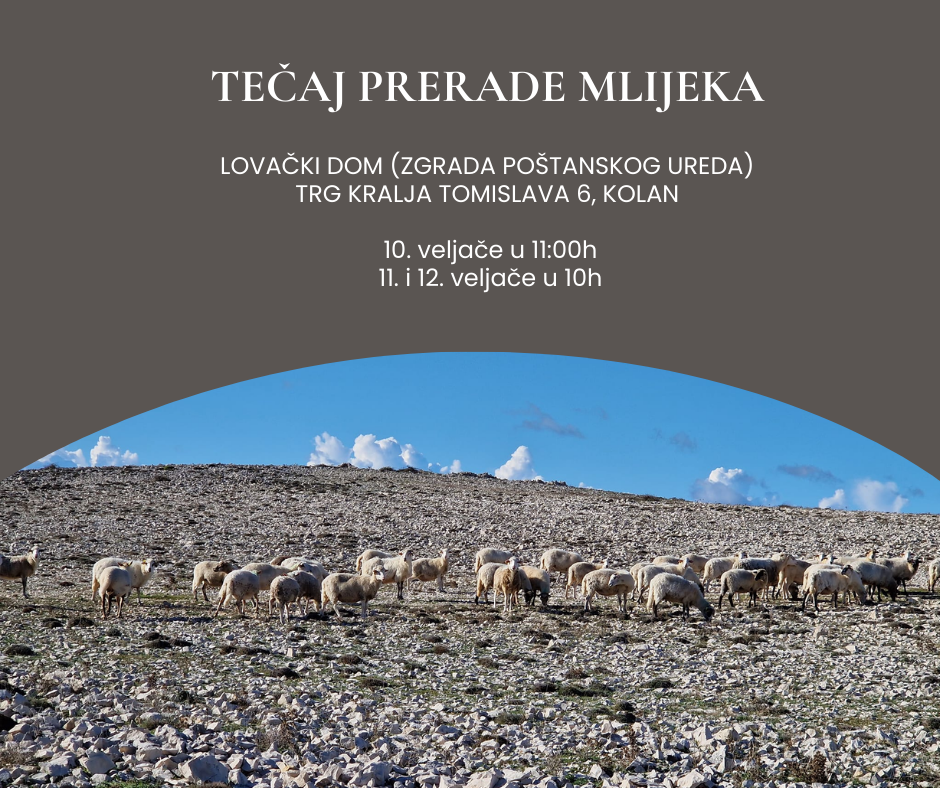 TEČAJ PRERADE MLIJEKA U KOLANU